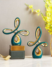 Load image into Gallery viewer, Ceramic Abstract Spiral Decor