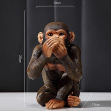 Load image into Gallery viewer, Wild Three Wise Monkeys