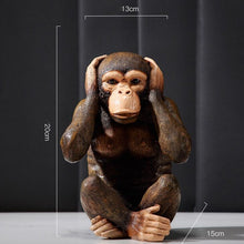 Load image into Gallery viewer, Wild Three Wise Monkeys