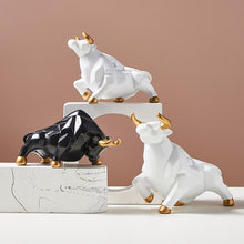 Load image into Gallery viewer, Geometric Bull Figurines