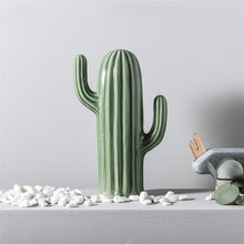 Load image into Gallery viewer, Ceramic Green Cactus Decor