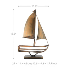 Load image into Gallery viewer, Metal Sailboat Wine Holder