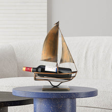Load image into Gallery viewer, Metal Sailboat Wine Holder