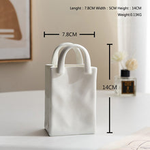 Load image into Gallery viewer, Ceramic Bag Shaped Vase

