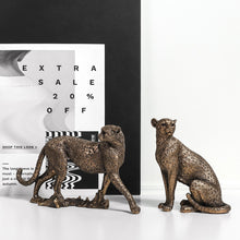 Load image into Gallery viewer, Retro Leopard Figurine