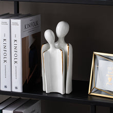 Load image into Gallery viewer, Ceramic Abstract Lover Ornament