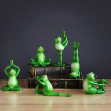 Load image into Gallery viewer, Yoga Frogs Figurines (6pcs)