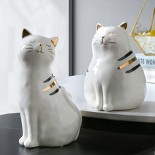 Load image into Gallery viewer, Ceramic Cat Vase Decor