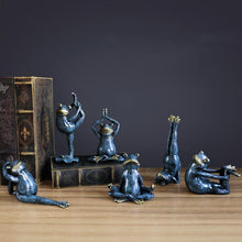 Load image into Gallery viewer, Yoga Frogs Figurines (6pcs)