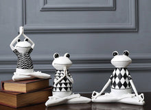 Load image into Gallery viewer, Yoga Frog Sculpture