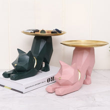 Load image into Gallery viewer, Geometric Cat Key Tray