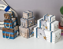 Load image into Gallery viewer, Mediterranean Wooden Storage Box