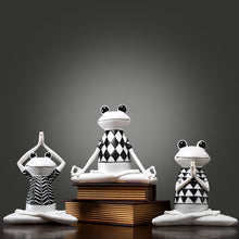 Load image into Gallery viewer, Yoga Frog Sculpture