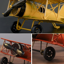 Load image into Gallery viewer, Retro Metal Plane Craft