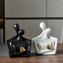 Load image into Gallery viewer, Ceramic Heart Lover Figurine