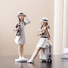 Load image into Gallery viewer, Summer Travel Girls Figurine