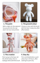 Load image into Gallery viewer, DIY Graffiti Bear Figurine