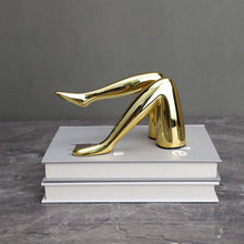 Load image into Gallery viewer, Golden Lip & Legs Art Statue