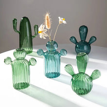 Load image into Gallery viewer, Cactus Glass Vase