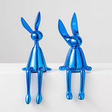 Load image into Gallery viewer, Abstract Bookshelf Rabbit Decor