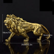 Load image into Gallery viewer, Golden Lion King Statue