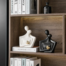 Load image into Gallery viewer, Ceramic Heart Lover Figurine