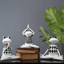 Load image into Gallery viewer, Yoga Frog Sculpture