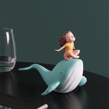 Load image into Gallery viewer, Girl on Whale Figurine