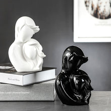 Load image into Gallery viewer, Ceramic Abstract Couple Ornament