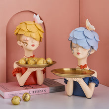 Load image into Gallery viewer, Nordic Butterflies Girl Candy Tray