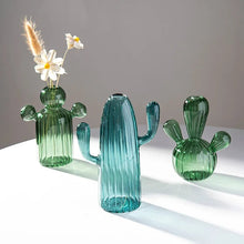 Load image into Gallery viewer, Cactus Glass Vase