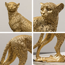 Load image into Gallery viewer, Golden Leopard Figurines