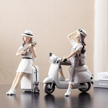 Load image into Gallery viewer, Summer Travel Girls Figurine