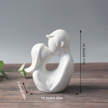 Load image into Gallery viewer, Ceramic Abstract Couple Ornament