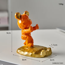 Load image into Gallery viewer, Geometric Bear Phone Holder
