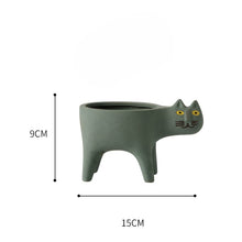 Load image into Gallery viewer, Animated Cat Ceramic Vase