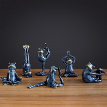 Load image into Gallery viewer, Yoga Frogs Figurines (6pcs)