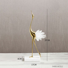 Load image into Gallery viewer, Crystal Crane Sculpture Decor