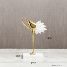 Load image into Gallery viewer, Crystal Crane Sculpture Decor