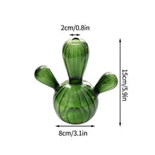 Load image into Gallery viewer, Cactus Glass Vase
