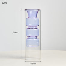 Load image into Gallery viewer, Nordic Dual Color Transparent Vase
