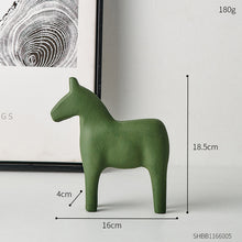 Load image into Gallery viewer, Wooden Minimalist Horse Figurine