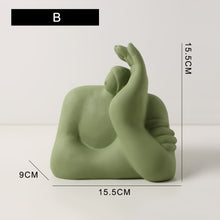 Load image into Gallery viewer, Ceramic Abstract Figurines with Large Hand