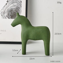 Load image into Gallery viewer, Wooden Minimalist Horse Figurine