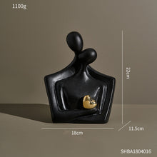 Load image into Gallery viewer, Ceramic Heart Lover Figurine