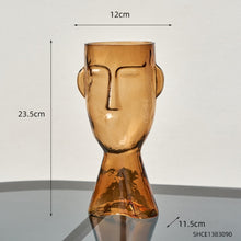 Load image into Gallery viewer, Transparent Face Glass Vase