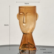 Load image into Gallery viewer, Transparent Face Glass Vase