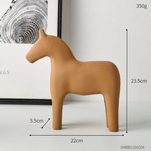 Load image into Gallery viewer, Wooden Minimalist Horse Figurine