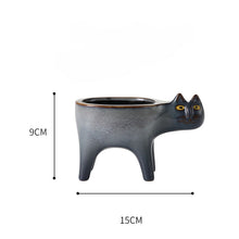 Load image into Gallery viewer, Animated Cat Ceramic Vase