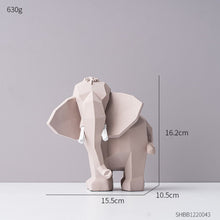 Load image into Gallery viewer, Modern Geometric Elephant Sculpture